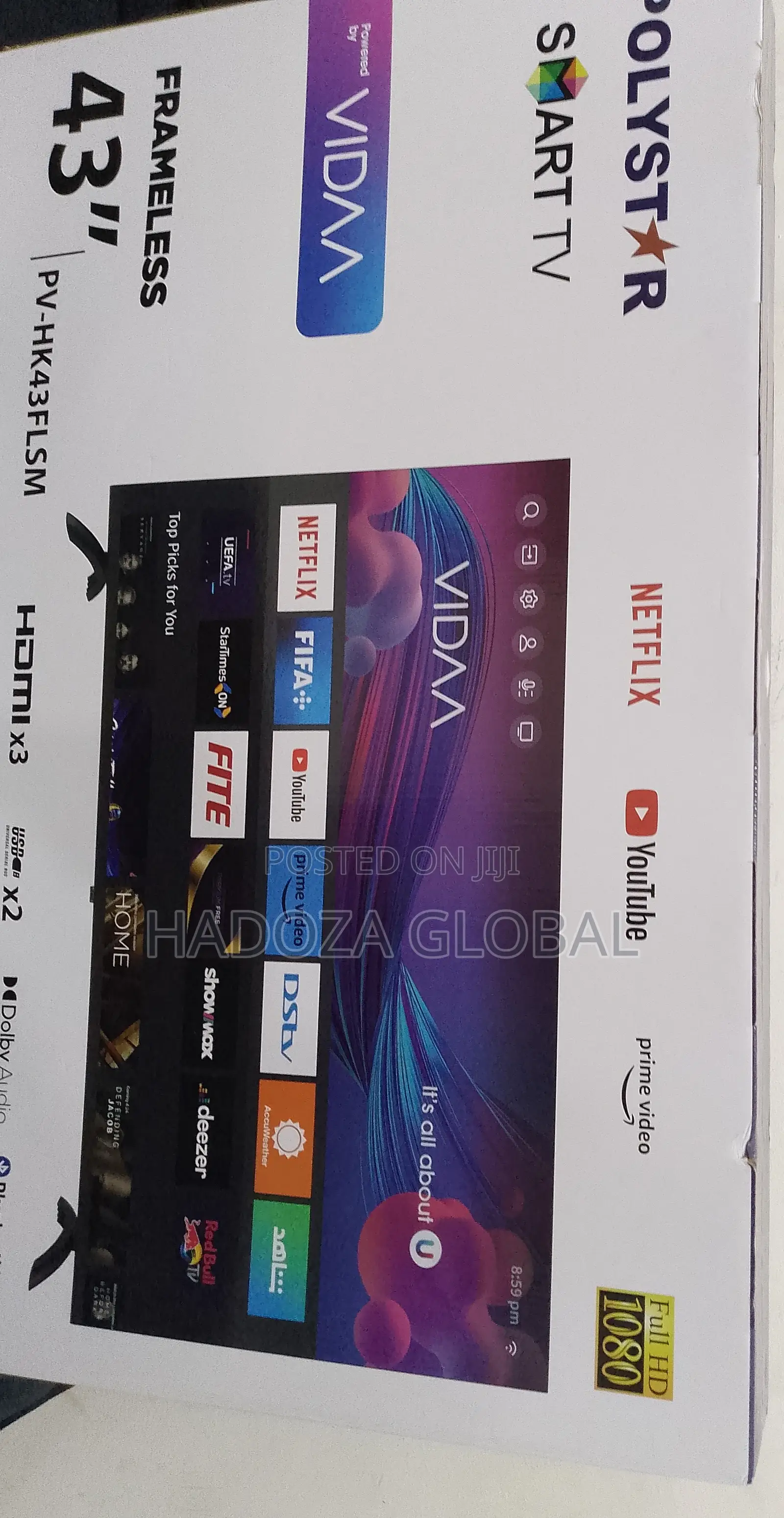 Quality Best Polystar Frameless Smart Tv 43"