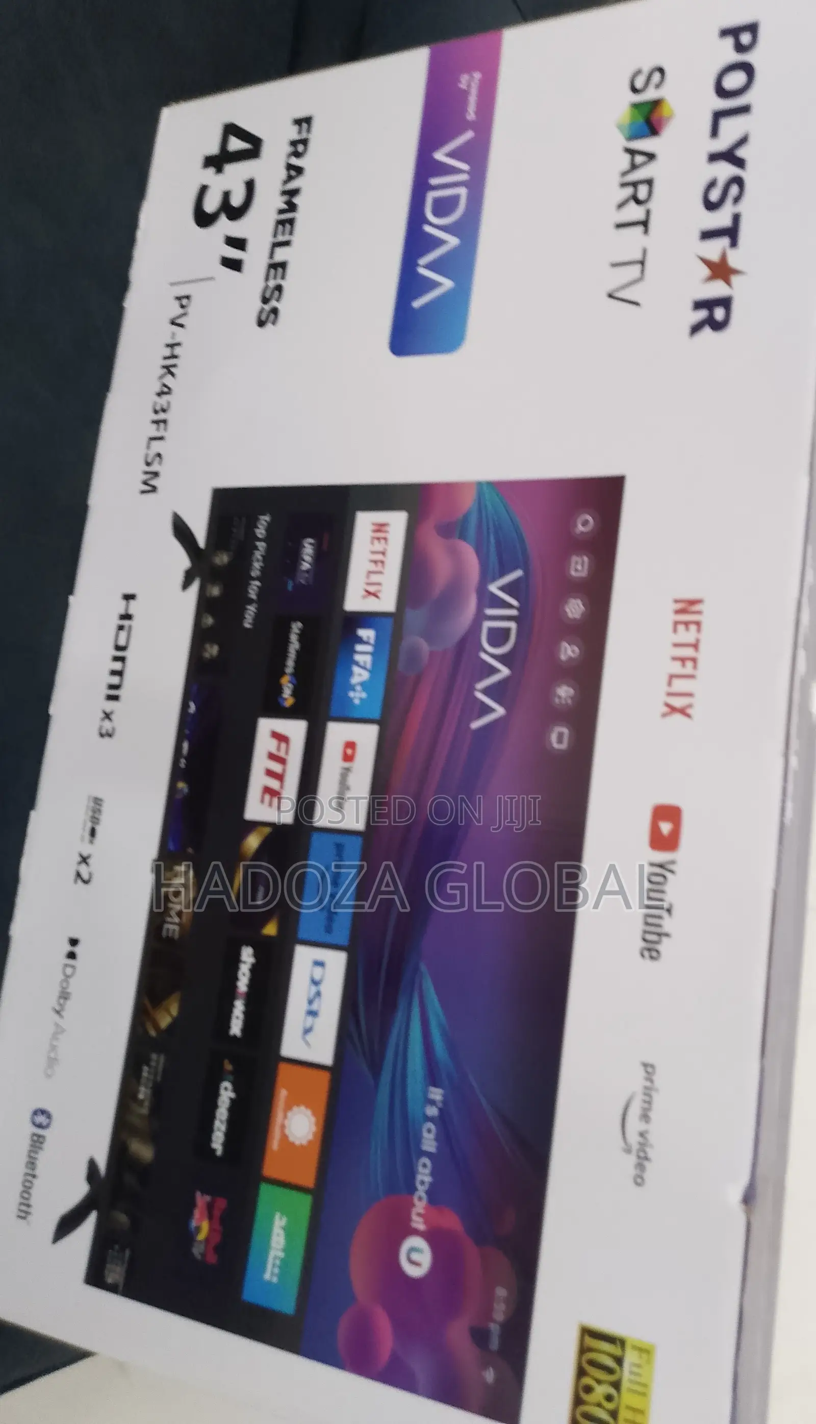 Standard 43" Polystar Frameless Smart Tv