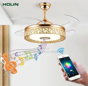 Fan Chandelier Light With Bluetooth Mp3