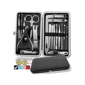 19 in 1 Manicure Set Leather Case 1pc