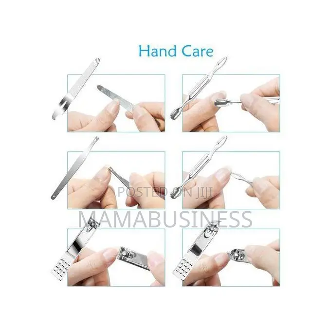 19 in 1 Manicure Set Leather Case 1pc