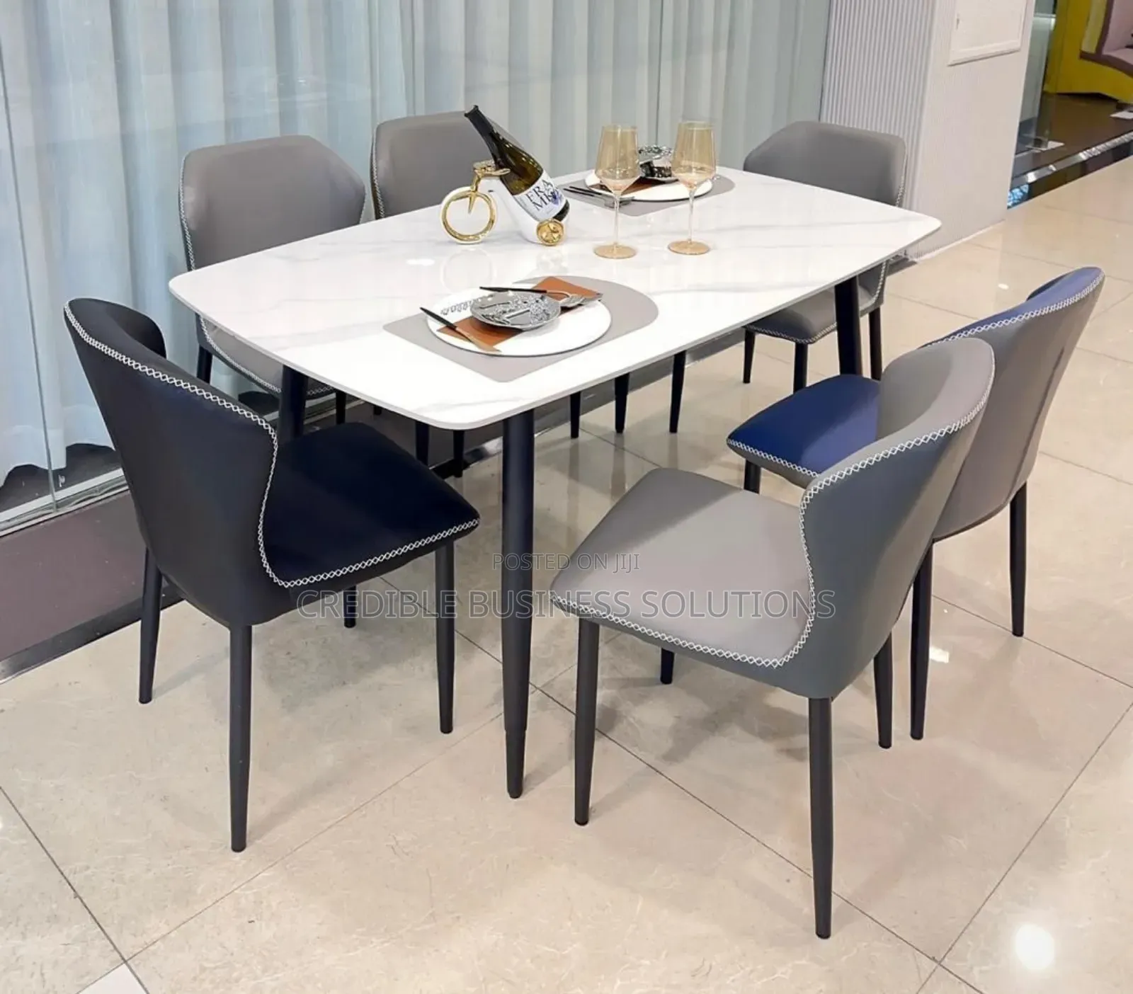 Marble Dining Table Set With 6 Chairs