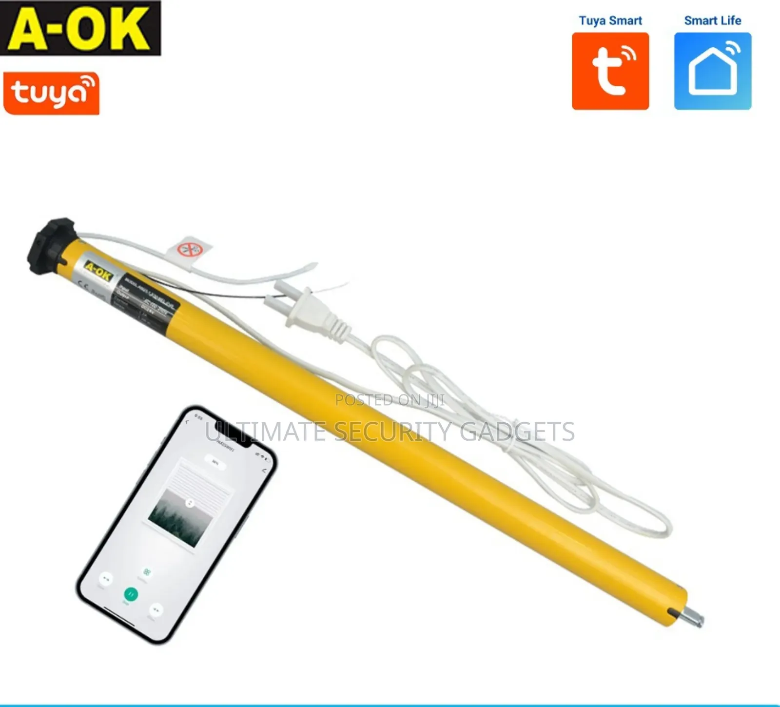 Wifi Tuya Smart Tubular Blind Motor With Remote Control