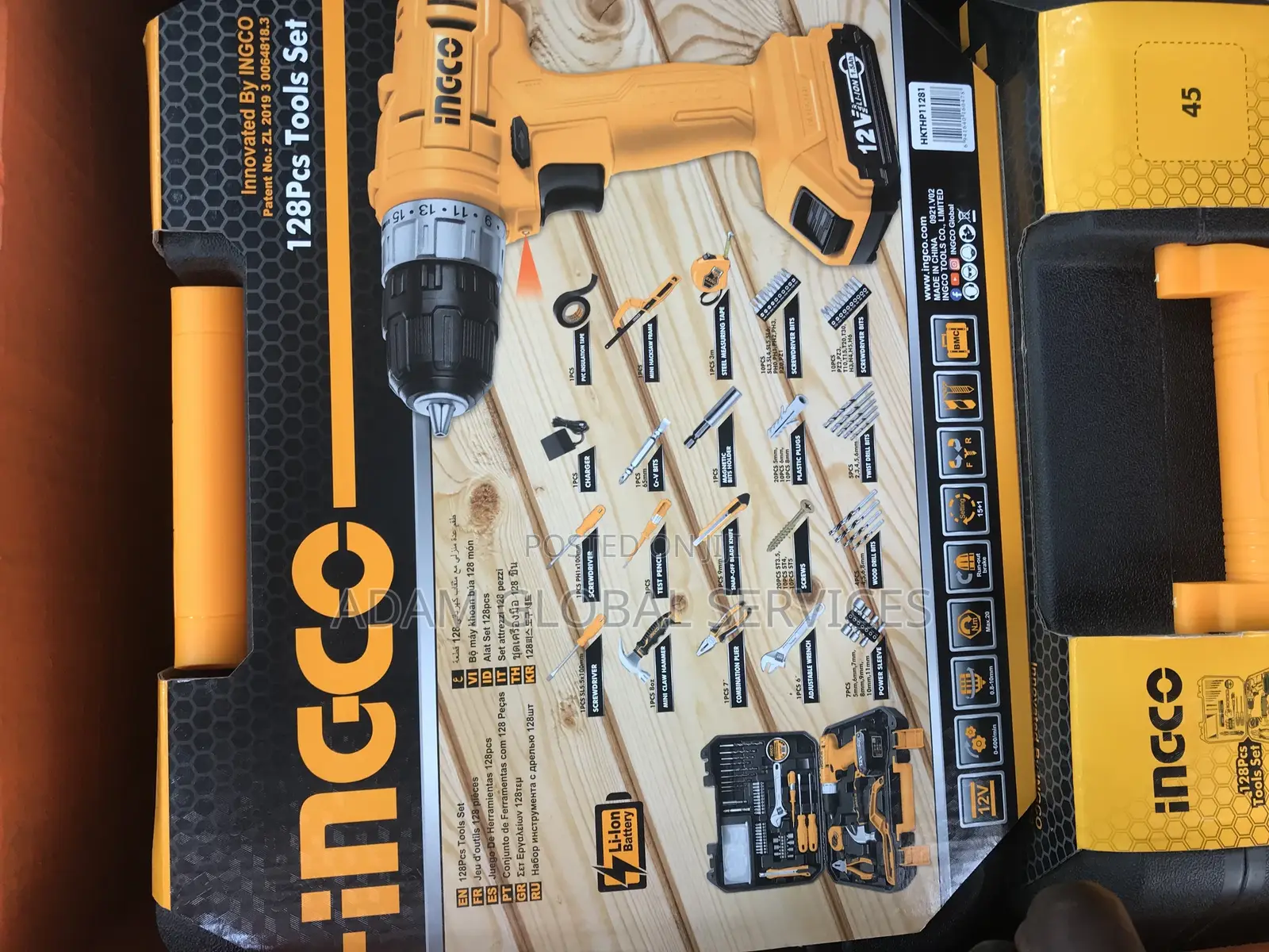 Ingco 128pcs Tool Set