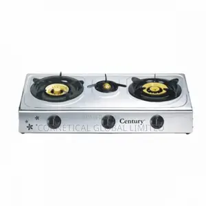 Century Stainless Steel Table Top Gas Stove 3 Burner 301-A
