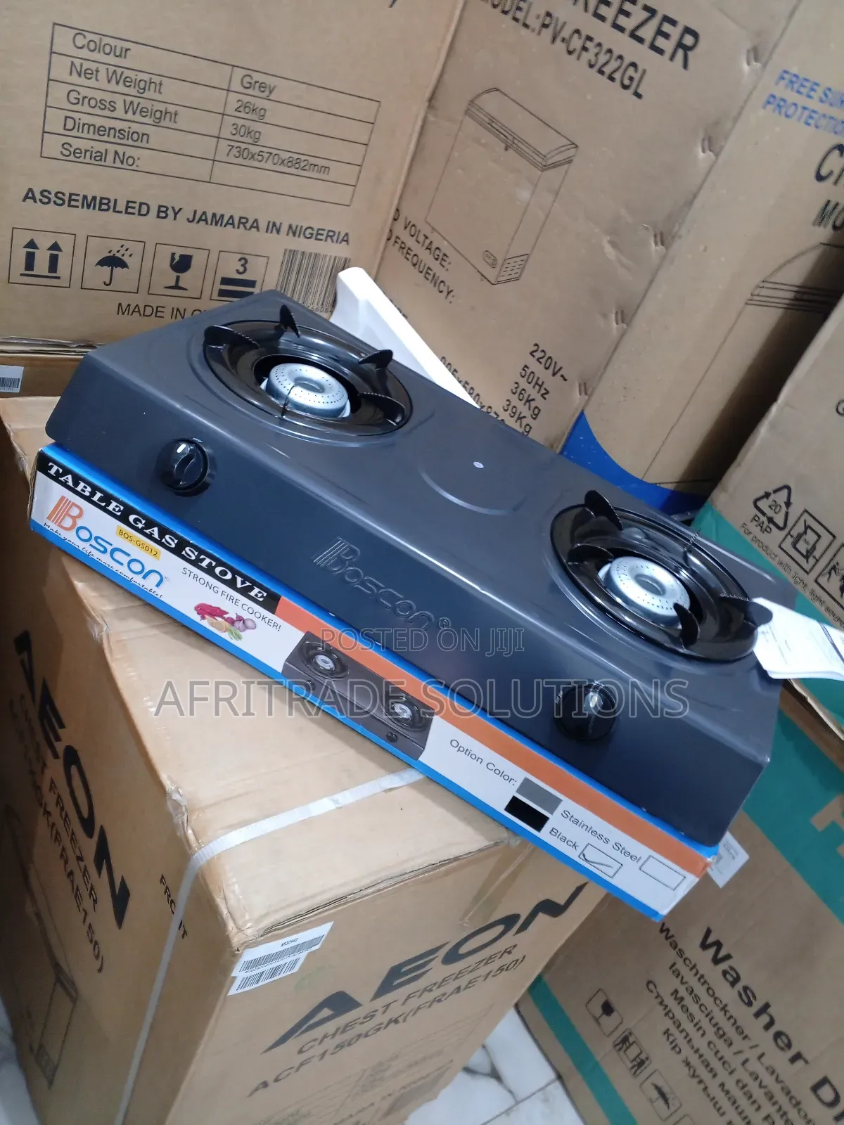 Boscon 2-Burner Lasting Gas Cooker