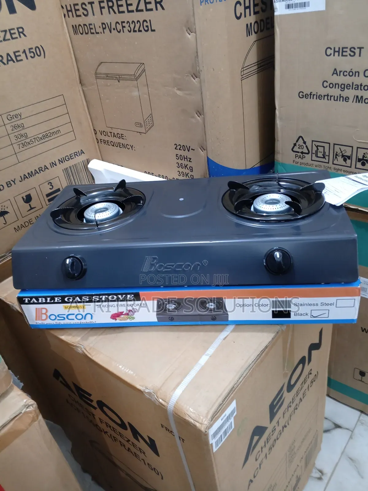 Boscon 2-Burner Fire Gas Cooker