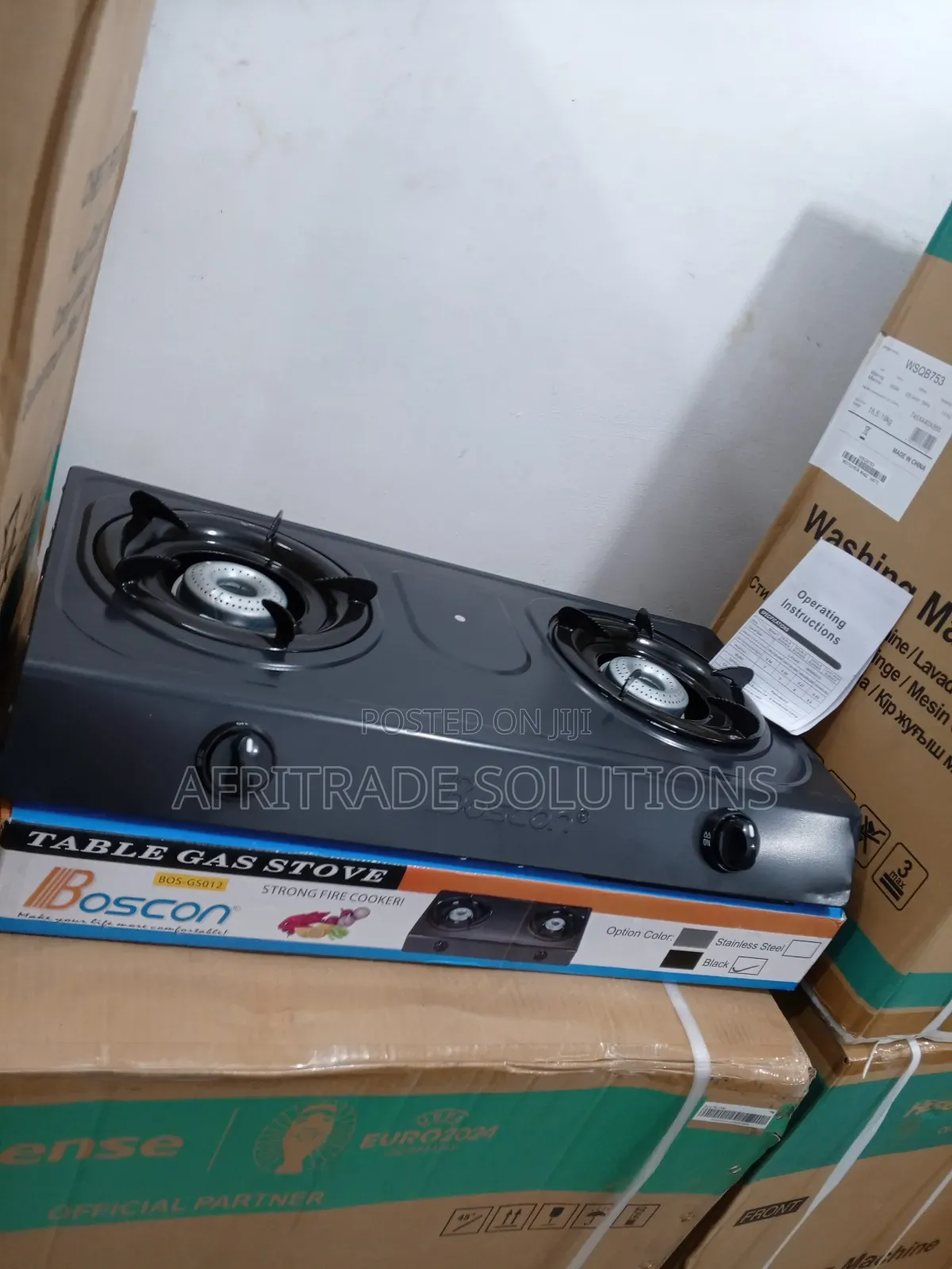Boscon Gas Cooker With Two Burners