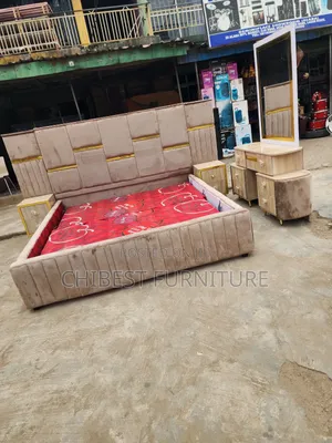Quality 6by6 Complete Set of Upholstery Padded Bed