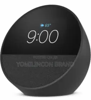 Photo - Echo Spot, Smart Alarm Clock, Vibrant Sound + Alexa, Black