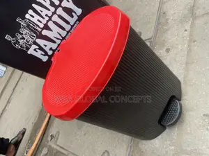 Red/Black 30 Liters Pedal Waste Bin