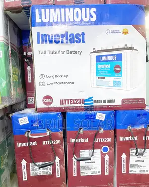 12v-230ah LUMINOUS INVERLAST Solar Tubular Battery