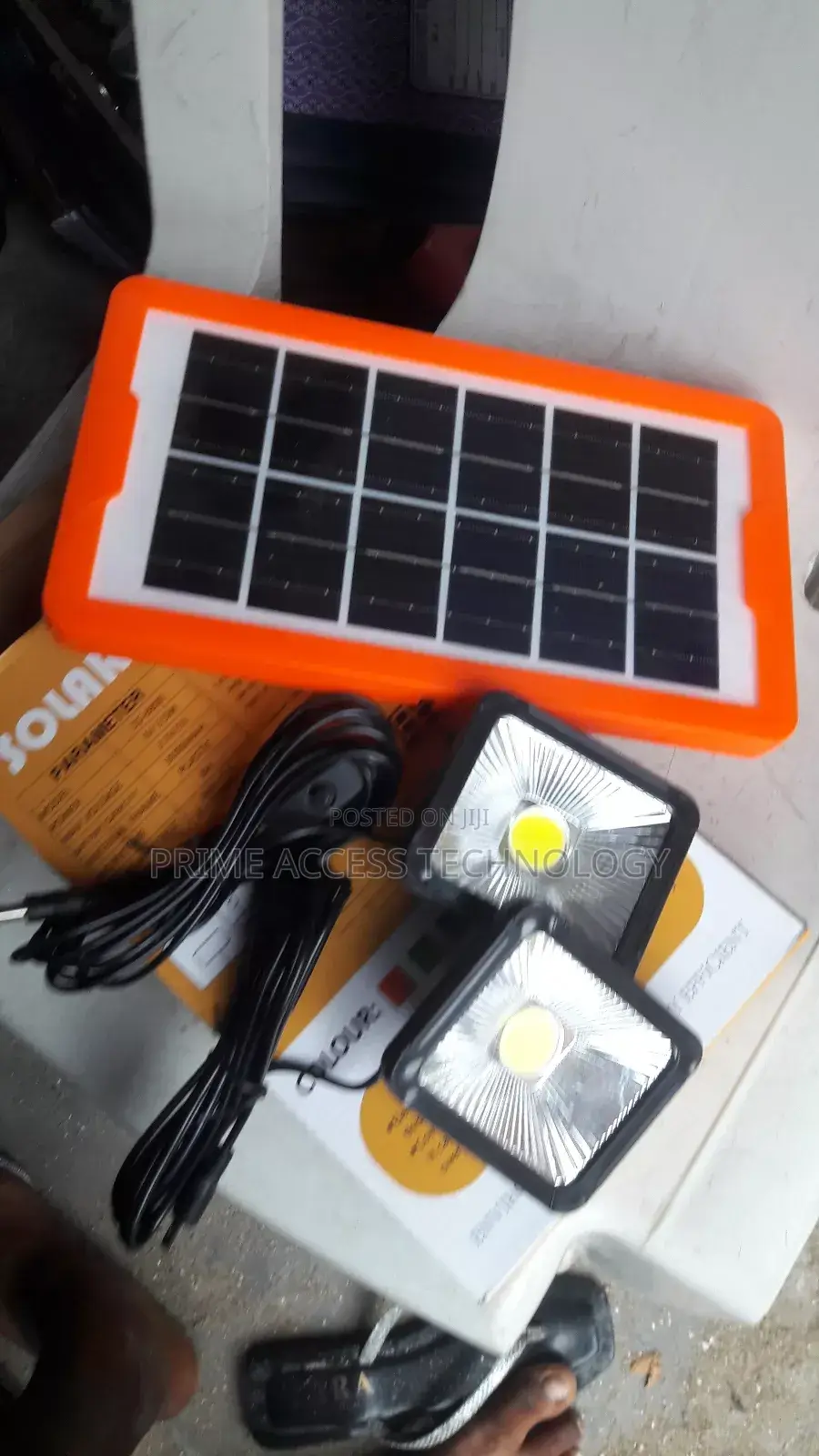 Solar Power Bank With 2 Long Bulbs