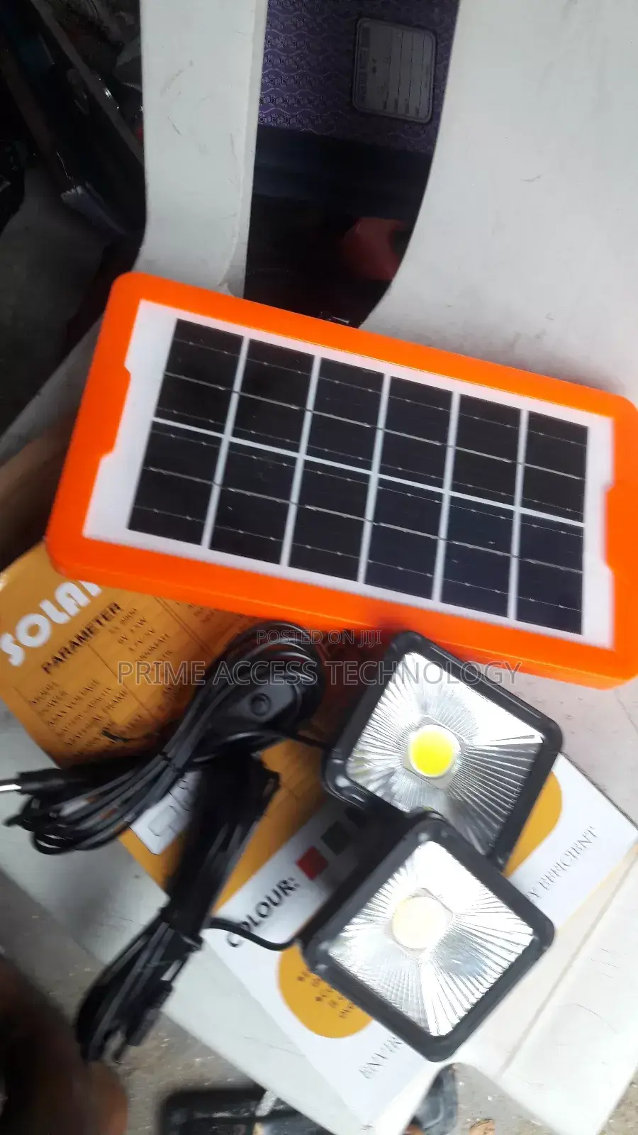 Solar Power Bank With 2 Long Bulbs