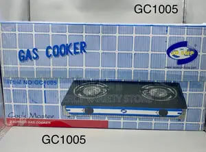 Double Burner Gas Cooker - Glass Top