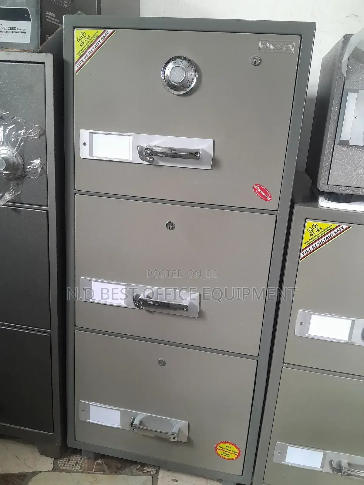 Three Drawings Fireproof Safe Cabinets