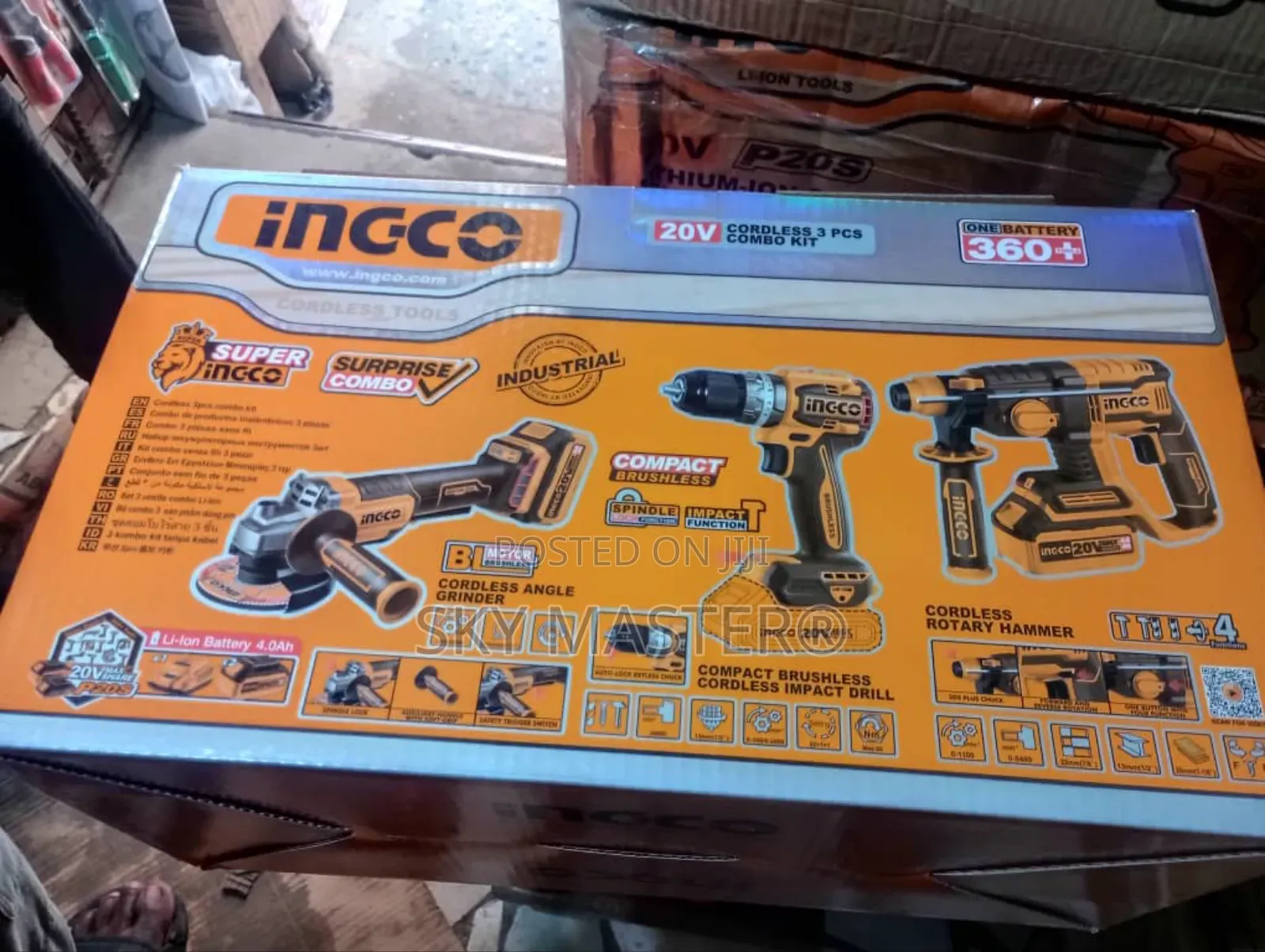 Ingco Cordless 3pcs Combo