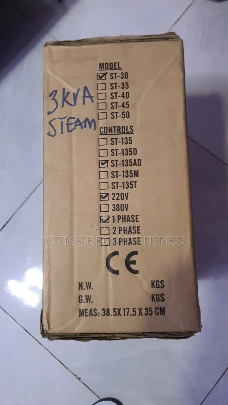 Brand New 3kva Steam Machine
