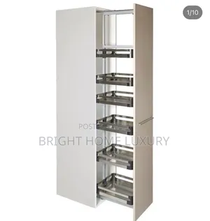 Drawer Pull Out Stainless Steel Kitchen Rack Pantry Shelf