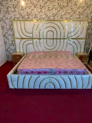 6 by 6 Bedframe, 2 Bed Sides and a Dresser
