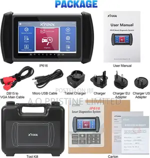 Car Scanner Xtool IP616 With 32 Service Resets Key Program