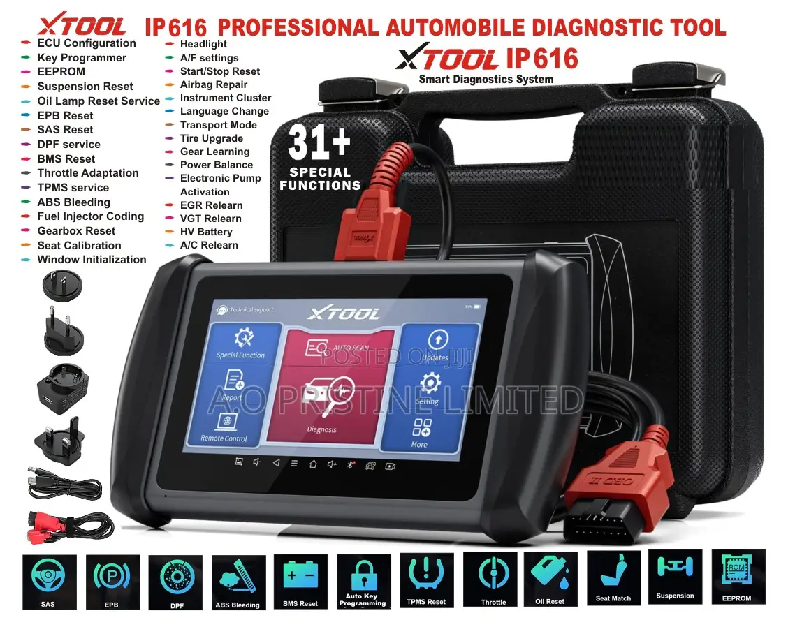 Car Scanner Xtool IP616 With 32 Service Resets Key Program