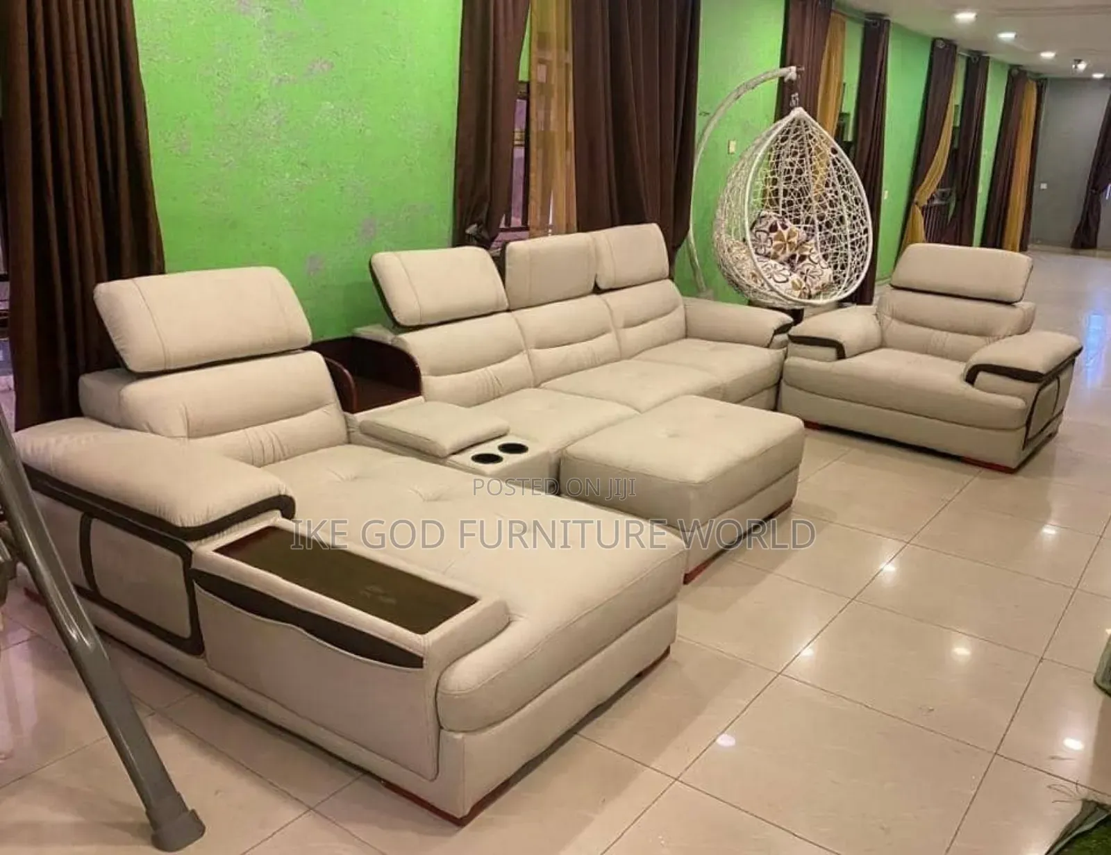 Imported Turkish L Form Sofa Chair Quality Leather