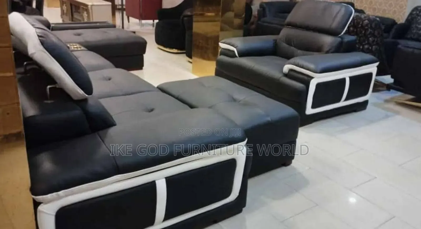 Imported Turkish L Form Sofa Chair Quality Leather