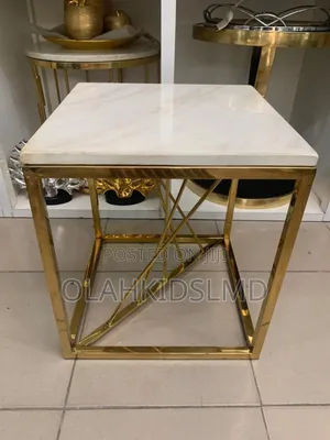 Luxury Square Marble Side Stool