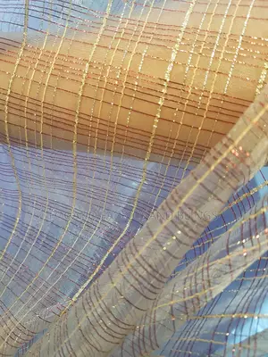 Photo - Wine and Gold Lined Organza