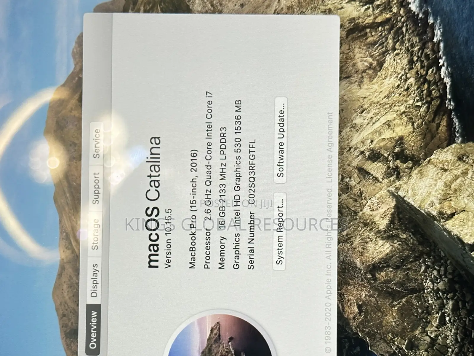 Laptop Apple MacBook Pro 2016 16GB Intel Core i7 SSD 256GB