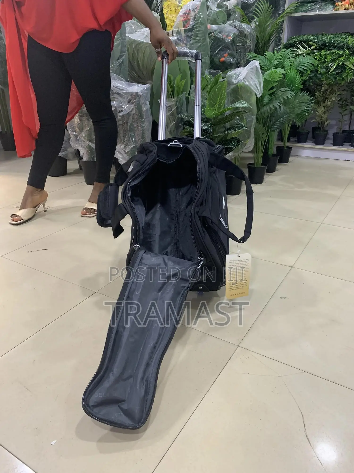 Black Wheel Duffle Bag