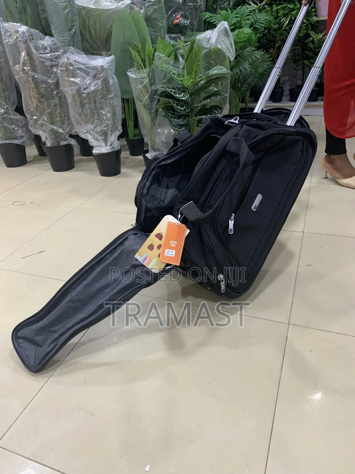 Black Wheel Duffle Bag