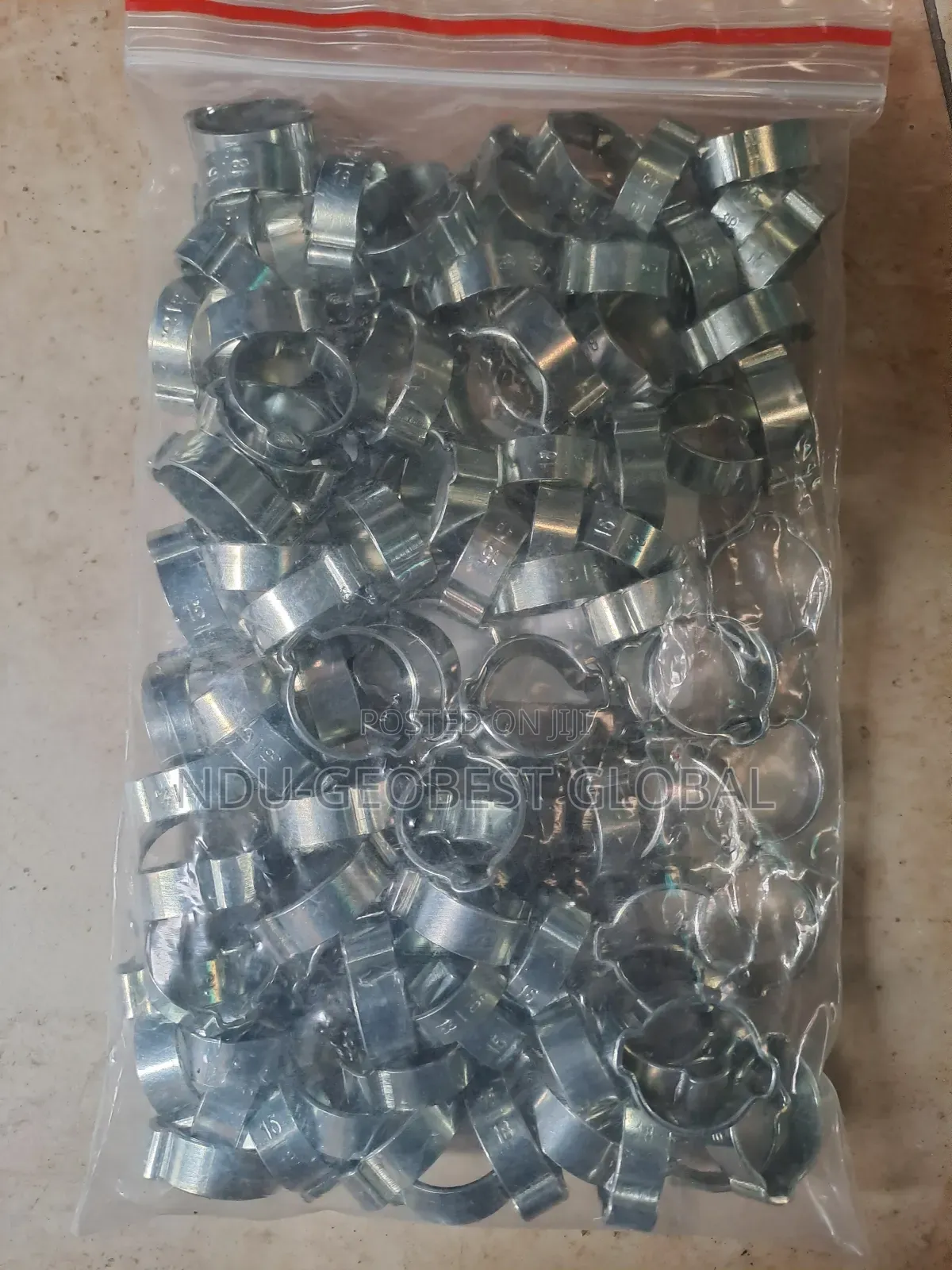 100PCS X Double Ear Hose Clamp