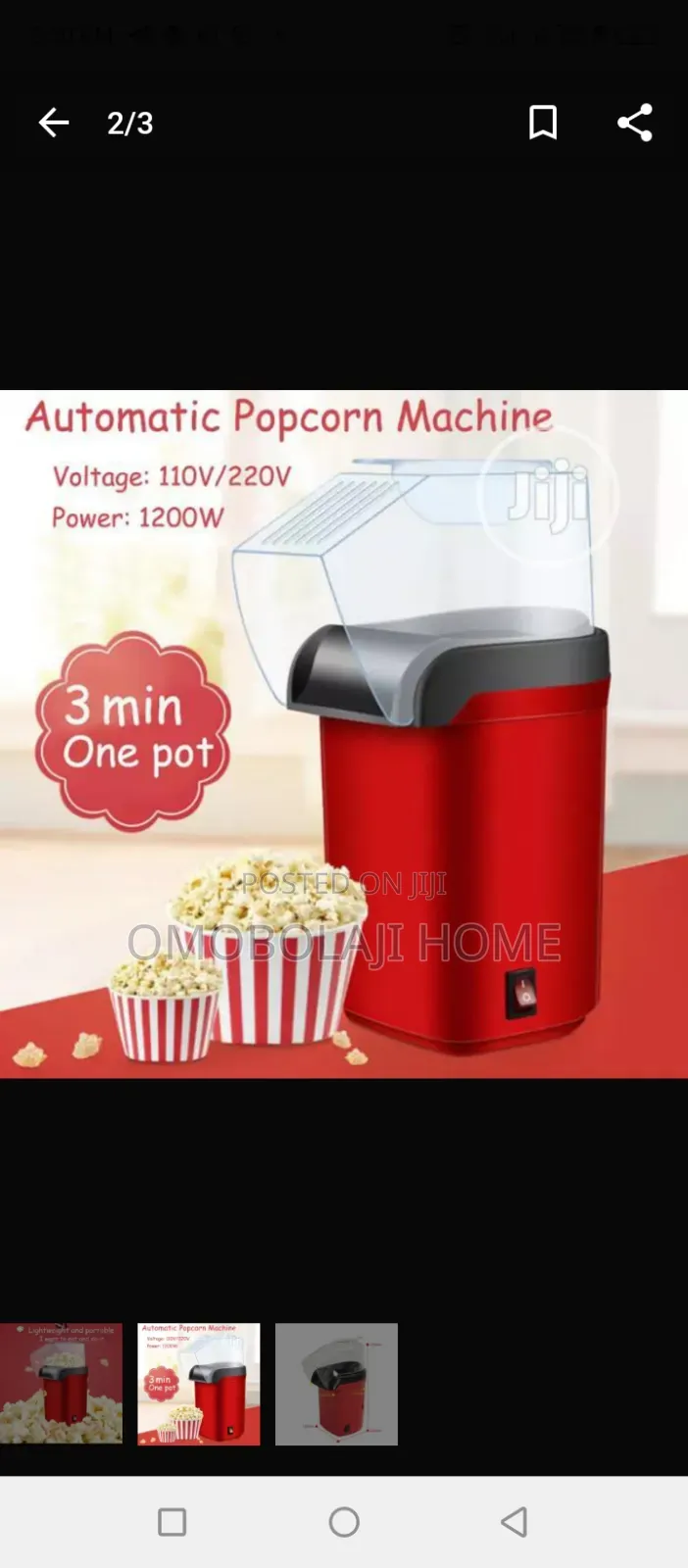 Mini Pop Corn Machine