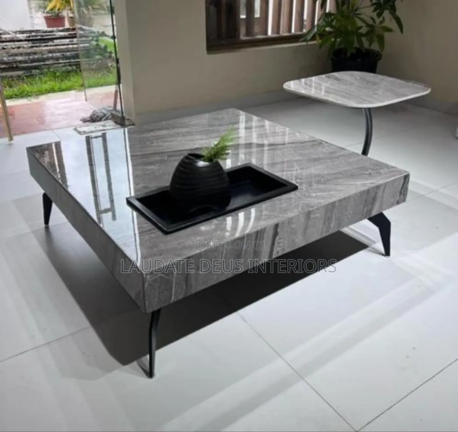 New Imported Classic Ceramic Centre Table With 1 Side Stool