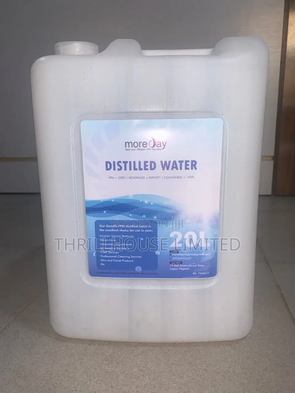Distilled Water -25 Litres