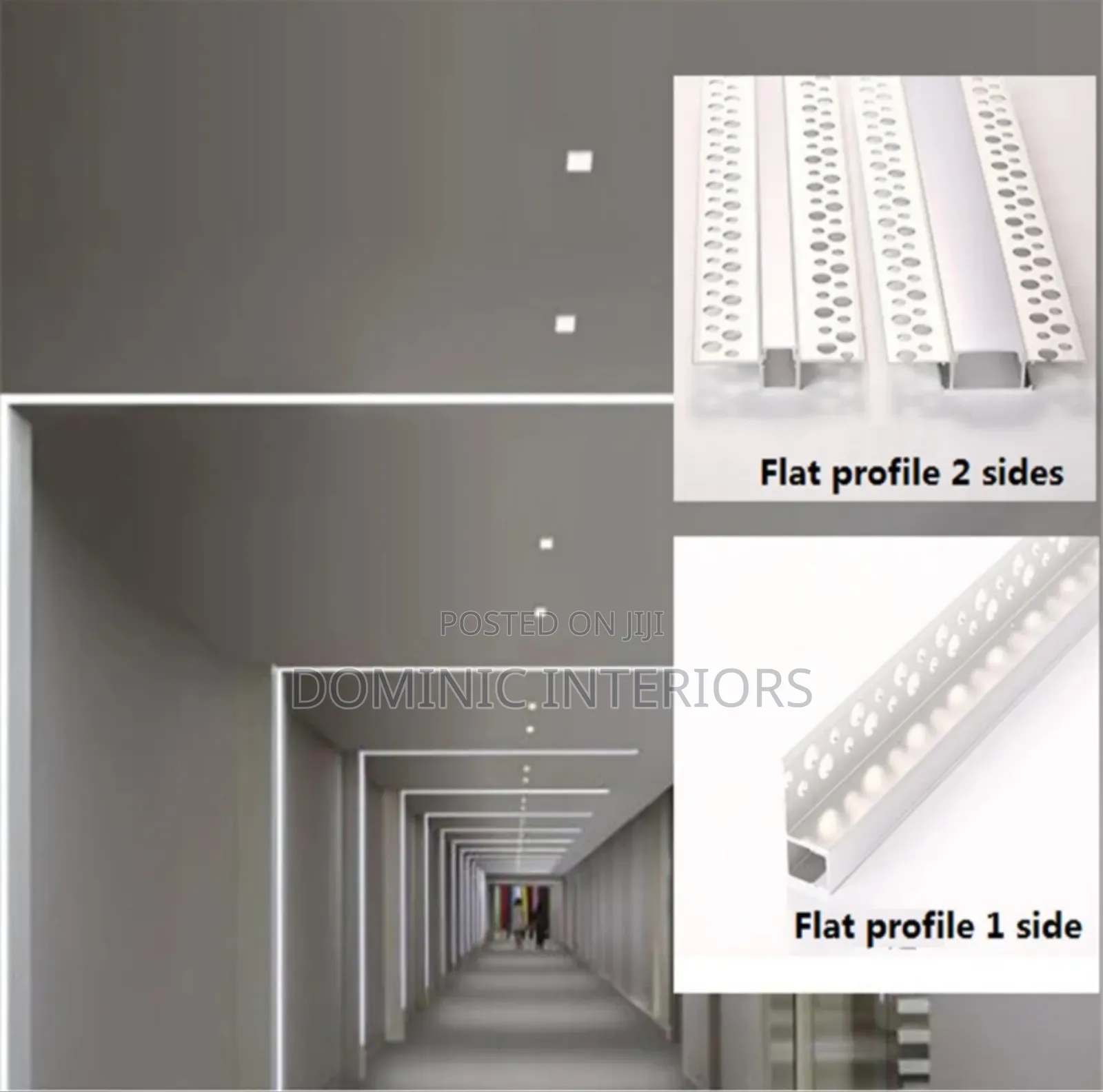 One Side Corner Aluminium Profile