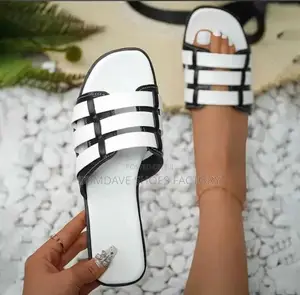 Female Fashion Leather Slippers