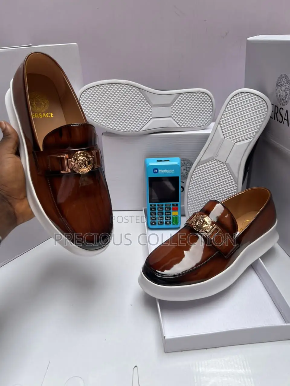 Men's Versace Leather Loafers