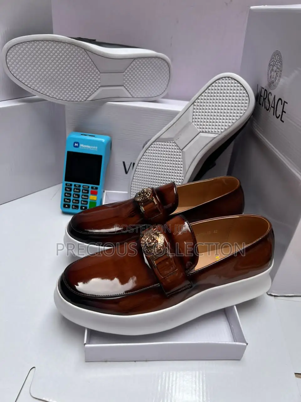 Men's Versace Leather Loafers