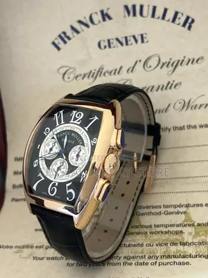 Photo - Franck Muller Chronograph Leather Strap Wristwatch
