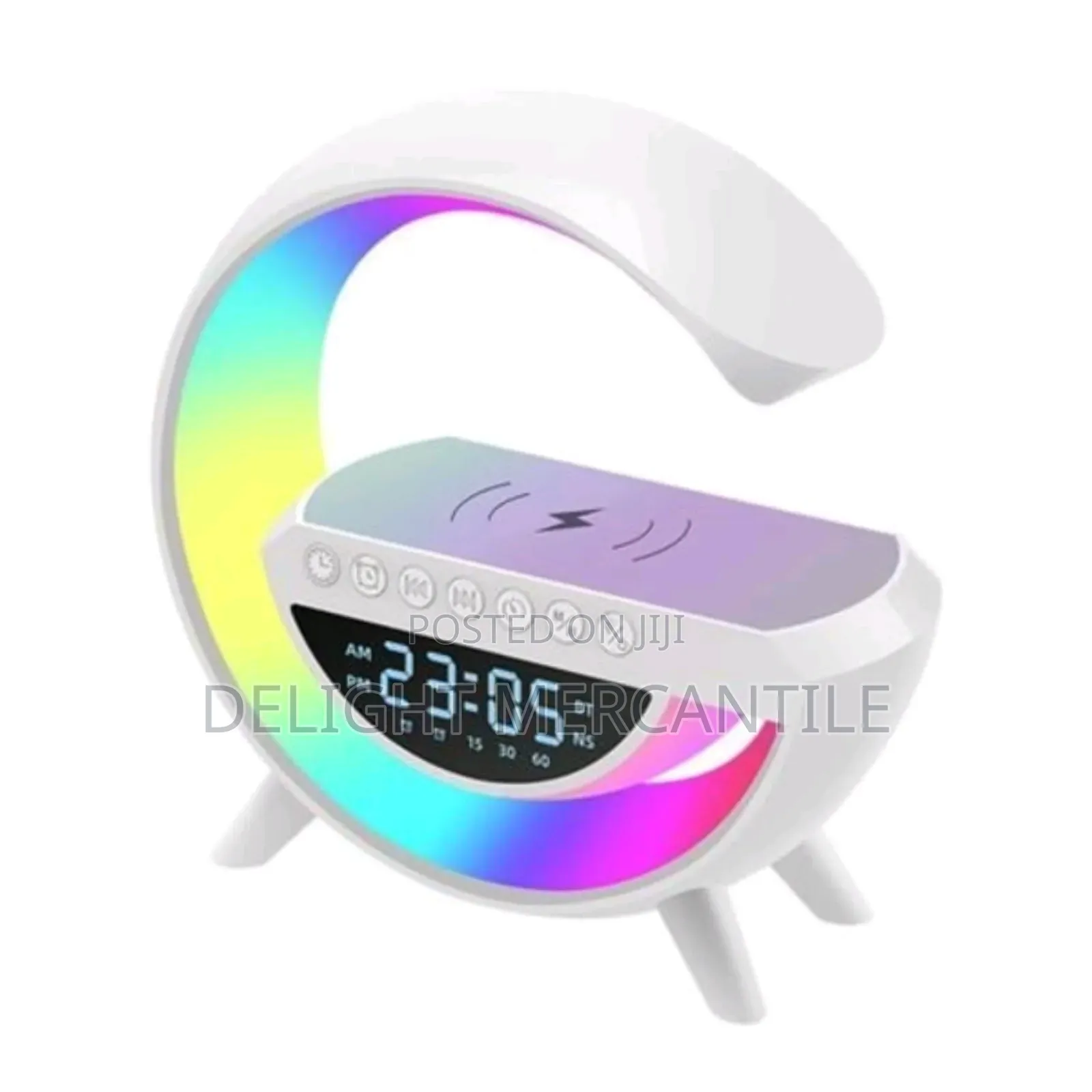 Bluetooth Speaker Led Display Wireless Charging, Alarm Clock