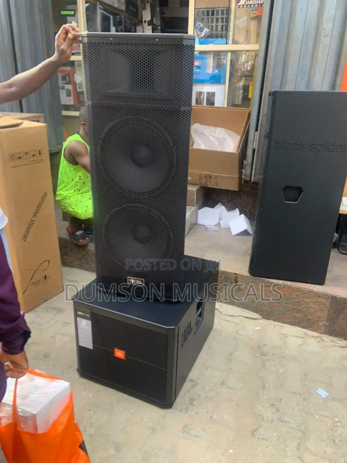 Jbl Single Sub And Full Ranger Spider Professional Speaker