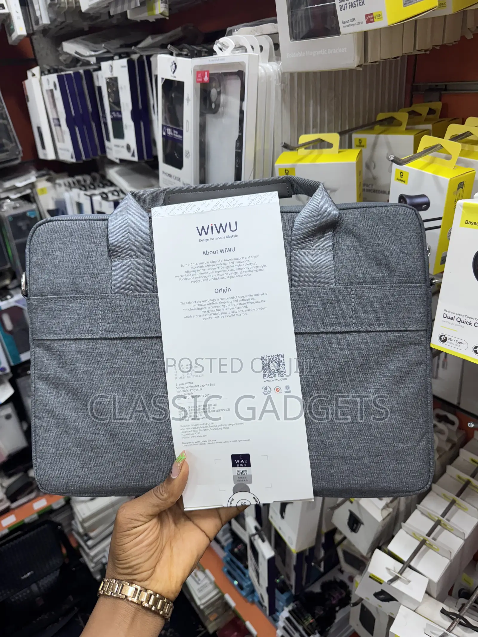 Wiwu Minimalist Water Resistance Laptop Bag