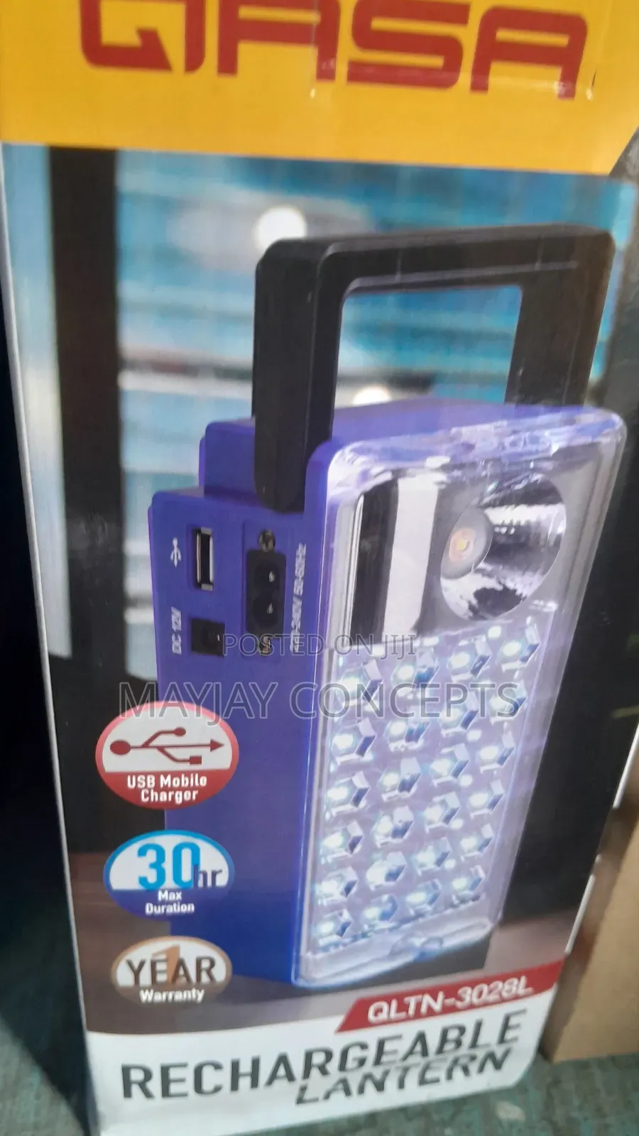 Qasa Rechargeable Lantern With Usb Jack for Phone Charge