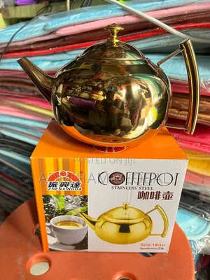 Coffee Pot Stainless Steel Gold Kettle