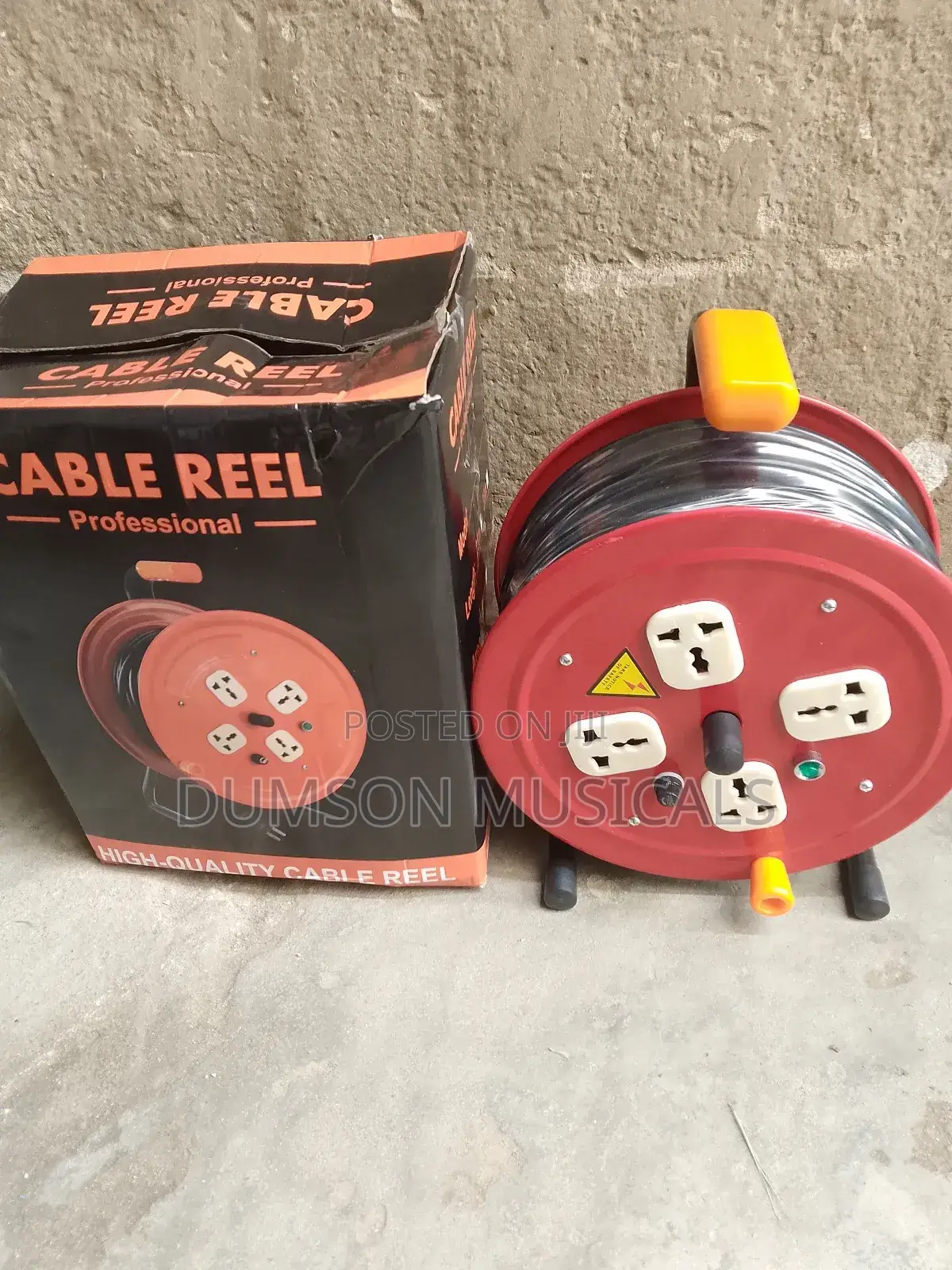 Extension Box 4 Channel Cable Reel Professional