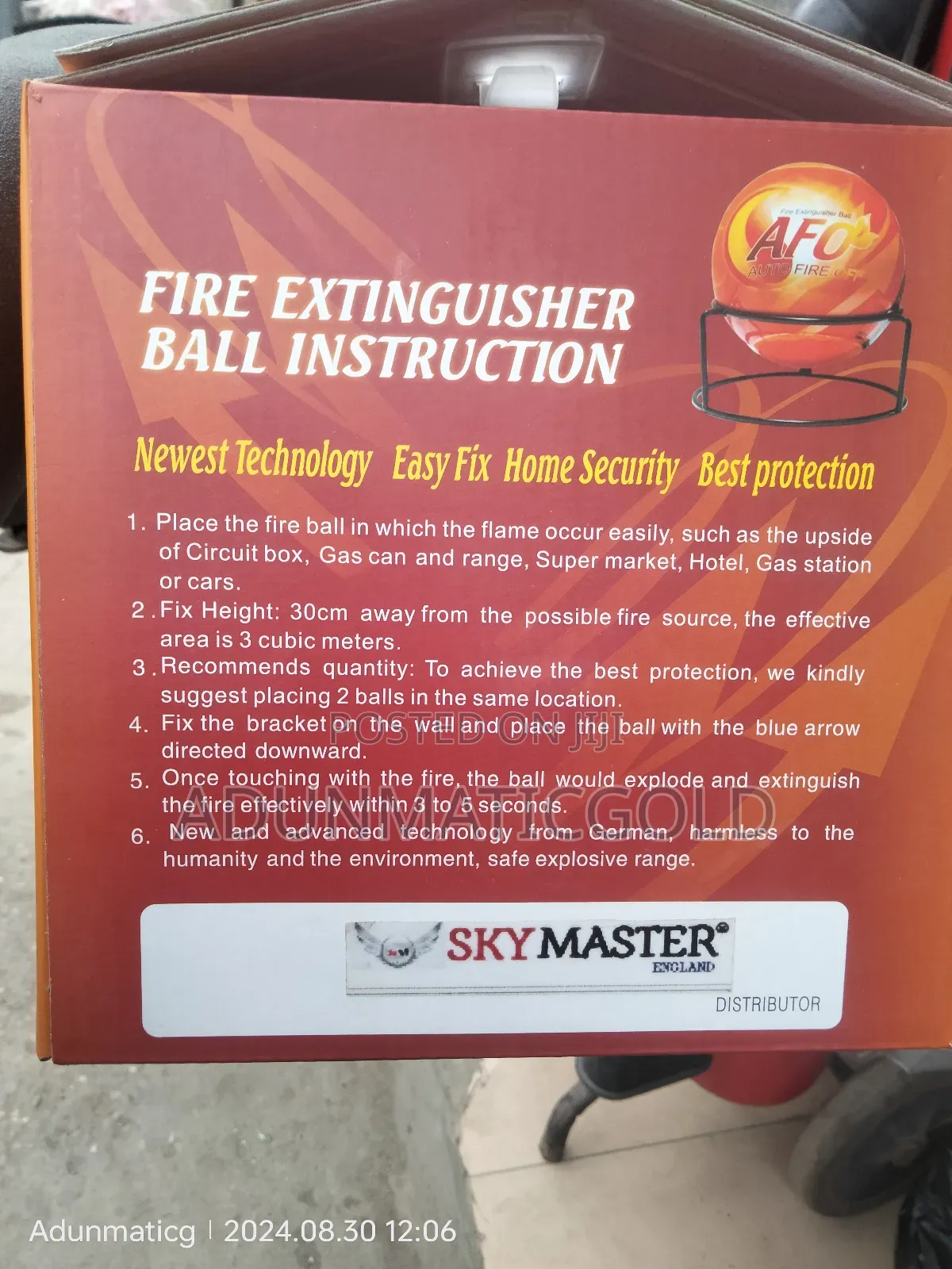 Auto Fire Extinguisher Ball