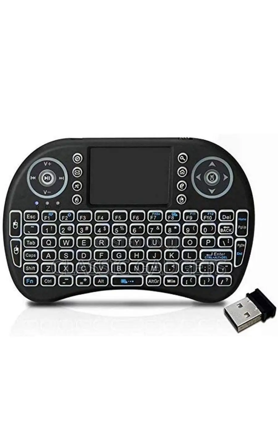 Wireless Mini Keyboard With Light and Touch Pad